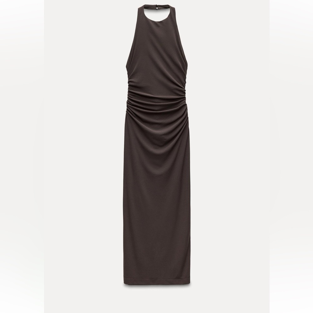Zara Open back halter dress